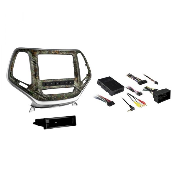 Metra® - Double DIN Realtree Stereo Dash Kit with Silver Trim