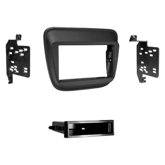 Metra® - Double DIN Matte Black Stereo Dash Kit with Optional Storage Pocket