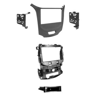 Metra® - Double DIN Matte Black Stereo Dash Kit with Optional Storage Pocket
