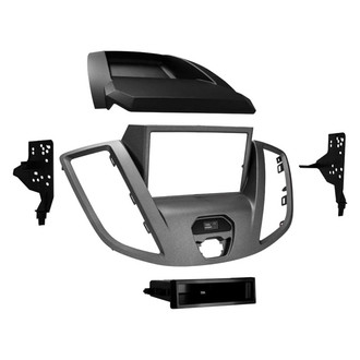 Metra® - Double DIN Gray Stereo Dash Kit with Optional Storage Pocket