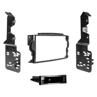 Metra® - Double DIN Matte Black Stereo Dash Kit with Optional Storage Pocket