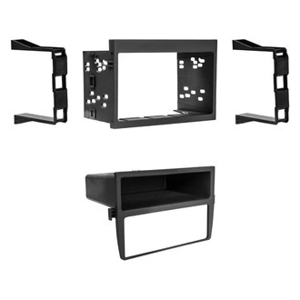 Metra® - Double DIN Matte Black Stereo Dash Kit with Optional Storage Pocket