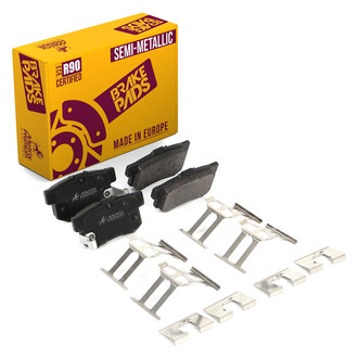 Metrix Premium Chassis Parts® - Semi-Metallic Rear Disc Brake Pads