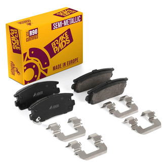 Metrix Premium Chassis Parts® - Semi-Metallic Rear Disc Brake Pads