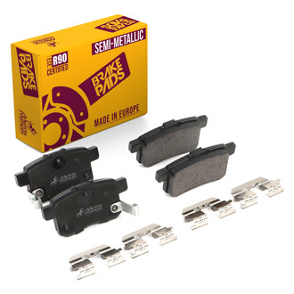 Metrix Premium Chassis Parts® - Semi-Metallic Rear Disc Brake Pads