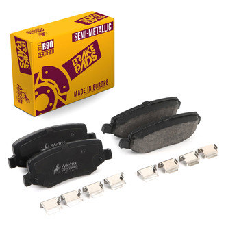 Metrix Premium Chassis Parts® - Semi-Metallic Rear Disc Brake Pads