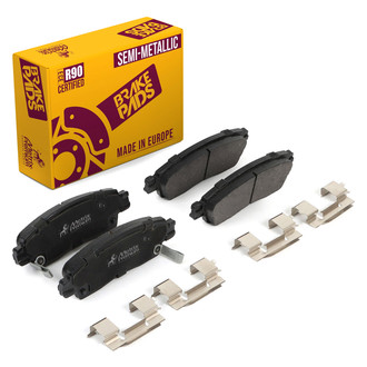 Metrix Premium Chassis Parts® - Semi-Metallic Rear Disc Brake Pads