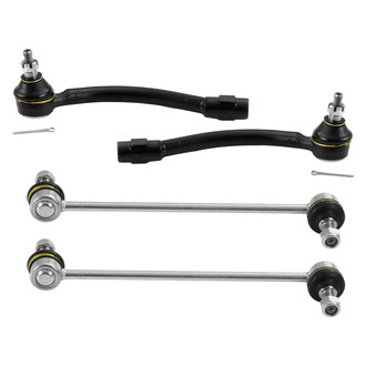 Metrix Premium Chassis Parts® - Front Outer Tie Rod End and Stabilizer Bar Link Kit