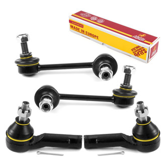 Metrix Premium Chassis Parts® - Front Outer Tie Rod End and Stabilizer Bar Link Kit