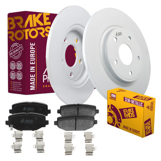 Metrix Premium Chassis Parts® - 1-Piece Plain Rear Brake Kit