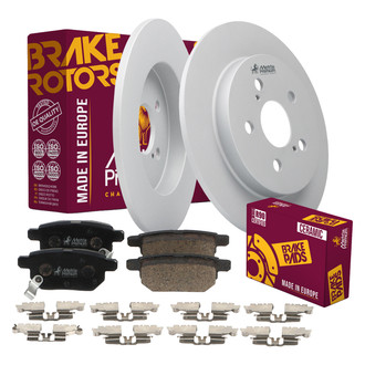 Metrix Premium Chassis Parts® - 1-Piece Plain Rear Brake Kit
