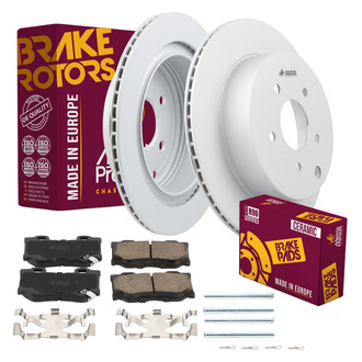 Metrix Premium Chassis Parts® - 1-Piece Plain Rear Brake Kit