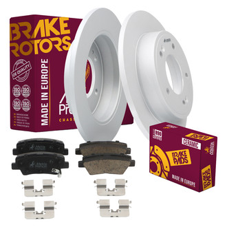 Metrix Premium Chassis Parts® - 1-Piece Plain Rear Brake Kit