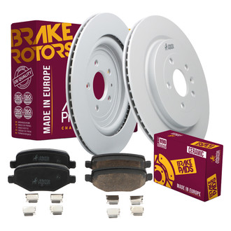 Metrix Premium Chassis Parts® - 1-Piece Plain Rear Brake Kit