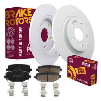 Metrix Premium Chassis Parts® - 1-Piece Plain Rear Brake Kit
