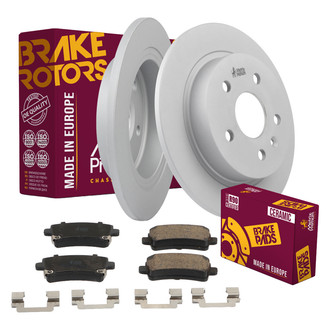 Metrix Premium Chassis Parts® - 1-Piece Plain Rear Brake Kit