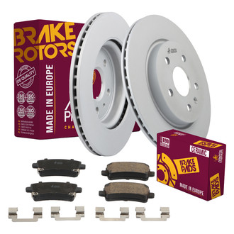 Metrix Premium Chassis Parts® - 1-Piece Plain Rear Brake Kit