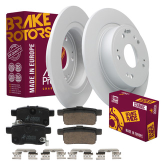 Metrix Premium Chassis Parts® - 1-Piece Plain Rear Brake Kit