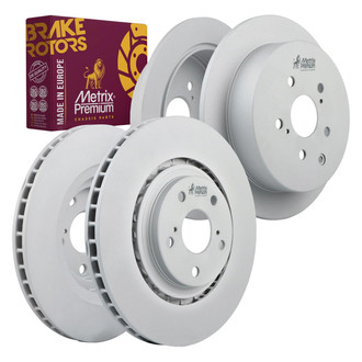 Metrix Premium Chassis Parts® - 1-Piece Plain Disc Brake Rotors