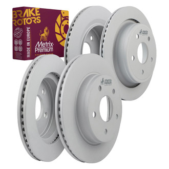 Metrix Premium Chassis Parts® - 1-Piece Plain Disc Brake Rotors