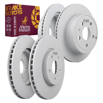 Metrix Premium Chassis Parts® - 1-Piece Plain Disc Brake Rotors