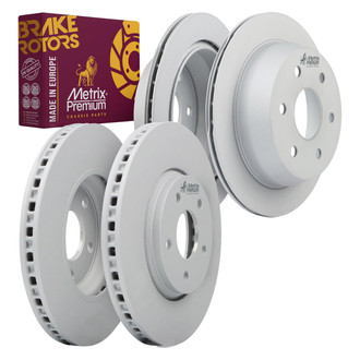 Metrix Premium Chassis Parts® - 1-Piece Plain Disc Brake Rotors