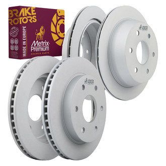 Metrix Premium Chassis Parts® - 1-Piece Plain Disc Brake Rotors