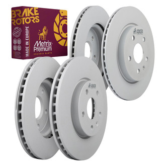 Metrix Premium Chassis Parts® - 1-Piece Plain Disc Brake Rotors