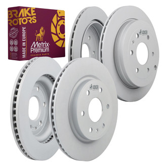Metrix Premium Chassis Parts® - 1-Piece Plain Disc Brake Rotors