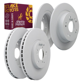 Metrix Premium Chassis Parts® - Front and Rear Brake Rotor Set