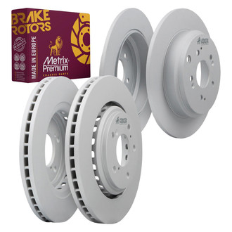 Metrix Premium Chassis Parts® - Front and Rear Brake Rotor Set