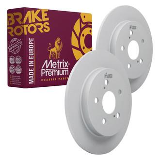 Metrix Premium Chassis Parts® - Solid Rear Brake Rotors