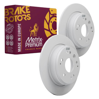 Metrix Premium Chassis Parts® - Solid Rear Brake Rotors