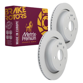 Metrix Premium Chassis Parts® - Vented Rear Brake Rotors