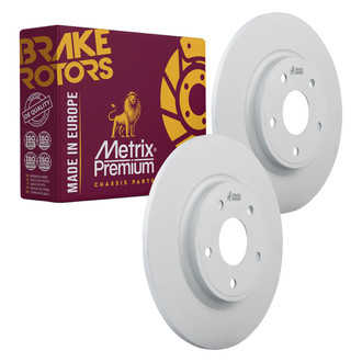 Metrix Premium Chassis Parts® - Solid Rear Brake Rotors