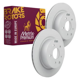Metrix Premium Chassis Parts® - Vented Rear Brake Rotors