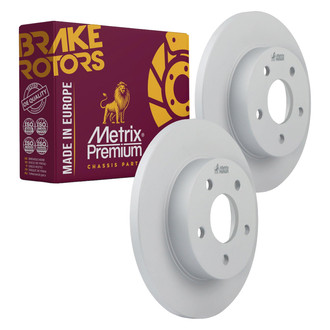 Metrix Premium Chassis Parts® - Solid Rear Brake Rotors