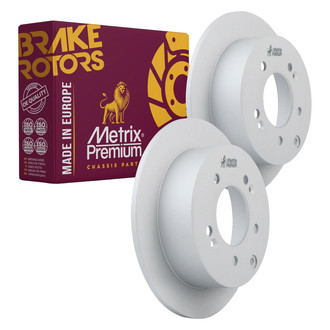 Metrix Premium Chassis Parts® - Solid Rear Brake Rotors