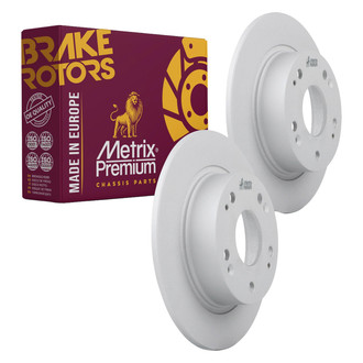 Metrix Premium Chassis Parts® - Solid Rear Brake Rotors