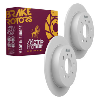 Metrix Premium Chassis Parts® - Solid Rear Brake Rotors
