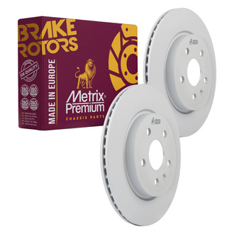 Metrix Premium Chassis Parts® - Vented Rear Brake Rotors