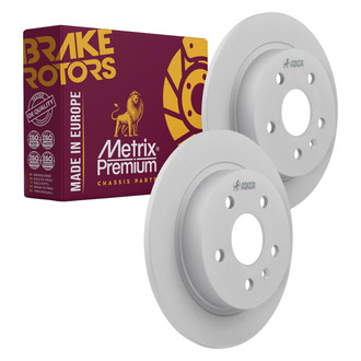 Metrix Premium Chassis Parts® - Solid Rear Brake Rotors