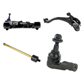 Mevotech® - Supreme™ Front Driver Side Lower and Upper Control Arm with Ball Joint and Tie Rod End Kit