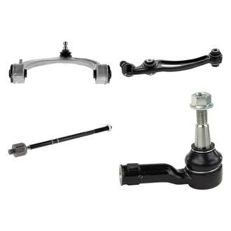 Mevotech® - Supreme™ Front Driver Side Lower and Upper Control Arm with Ball Joint and Tie Rod End Kit