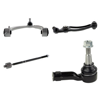 Mevotech® - Supreme™ Front Driver Side Lower and Upper Control Arm with Ball Joint and Tie Rod End Kit