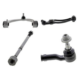 Mevotech® - Supreme™ Front Driver Side Lower and Upper Control Arm with Ball Joint and Tie Rod End Kit