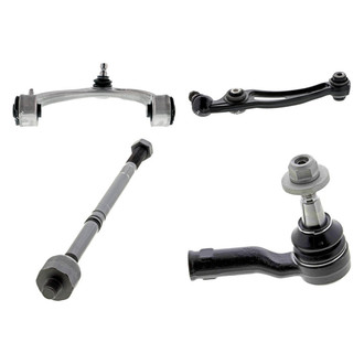 Mevotech® - Supreme™ Front Driver Side Lower and Upper Control Arm with Ball Joint and Tie Rod End Kit