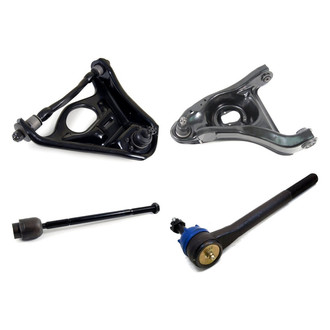Mevotech® - Supreme™ Front Driver Side Lower and Upper Control Arm with Ball Joint and Tie Rod End Kit