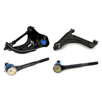 Mevotech® - Supreme™ Front Driver Side Lower and Upper Control Arm with Ball Joint and Tie Rod End Kit