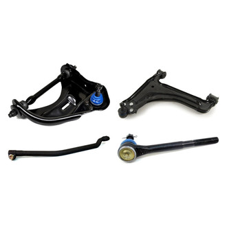 Mevotech® - Supreme™ Front Driver Side Lower and Upper Control Arm with Ball Joint and Tie Rod End Kit